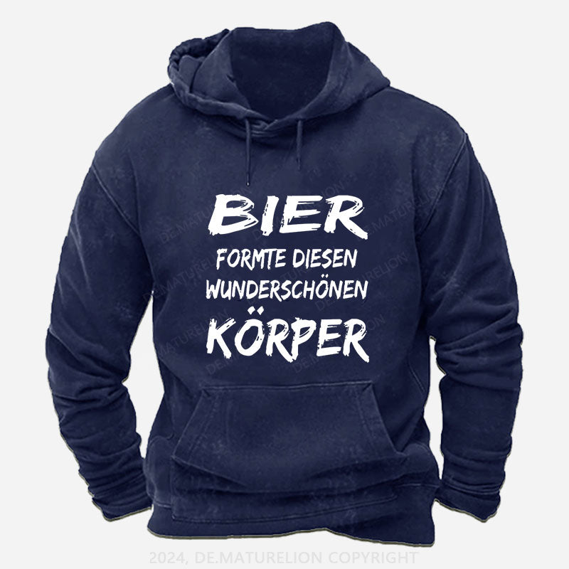 Bier formte diesen Körper Hoodie
