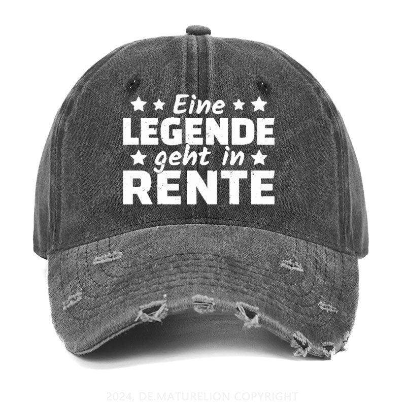 Eine Legende Geht In Rente Gewaschene Vintage Cap