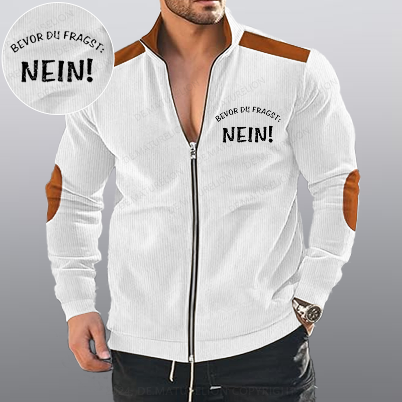 Maturelion Bevor Du Fragst Nein Reißverschluss Jacke