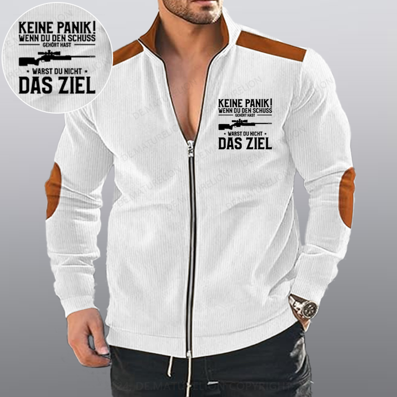 Maturelion Keine Panik! Wenn Du den Schuss nicht gehört hast für Jäger Reißverschluss Jacke