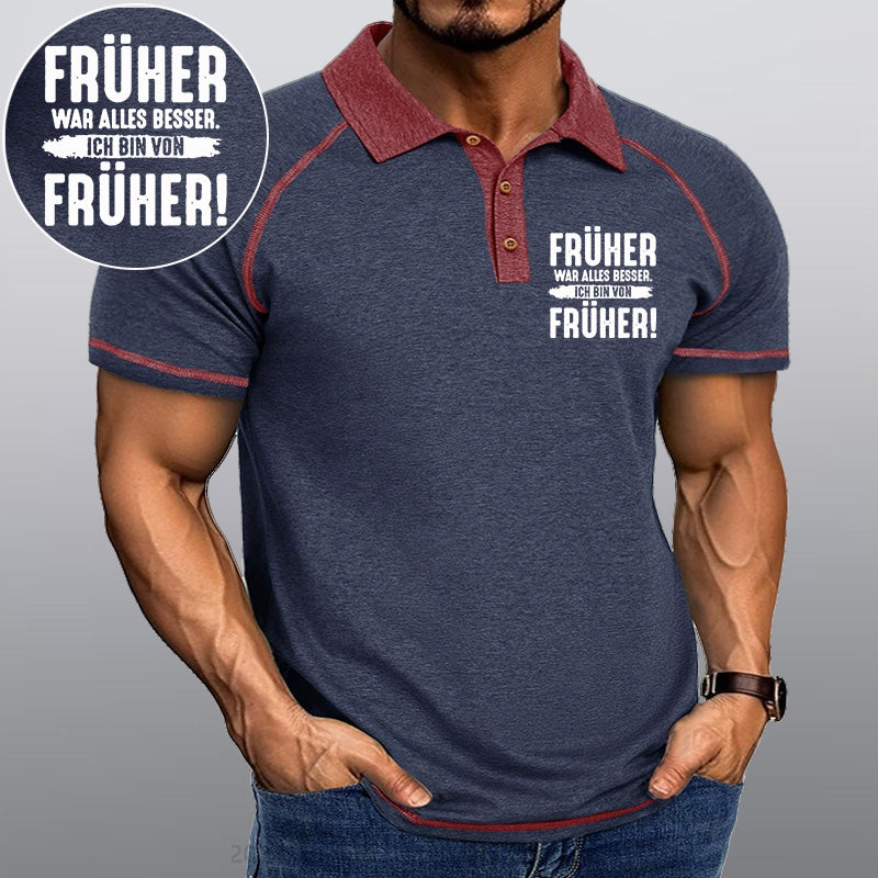 Maturelion Früher War Alles Besser Ich Bin Von Früher Kragen T-Shirt