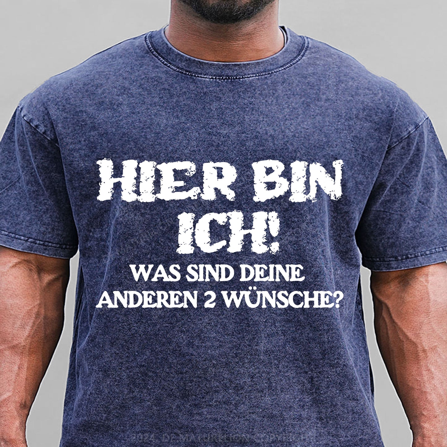 Hier bin ich! Was sind deine anderen 2 Wünsche Gewaschene Vintage T-Shirt