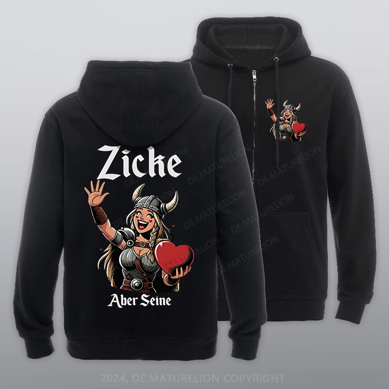 Maturelion Zicke aber seine Reißverschluss Hoodie