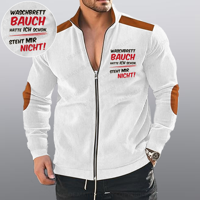 Maturelion Waschbrett Bauch Hatte Ich Schon Steht Mir Nicht Reißverschluss Jacke