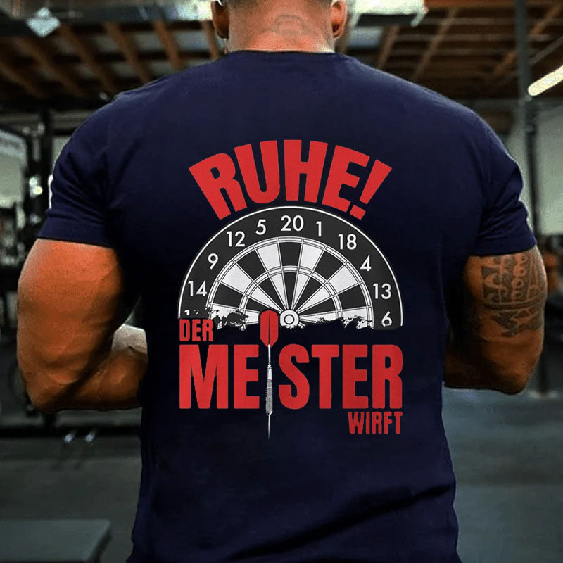 Ruhe! Der Meister wirft T-Shirt