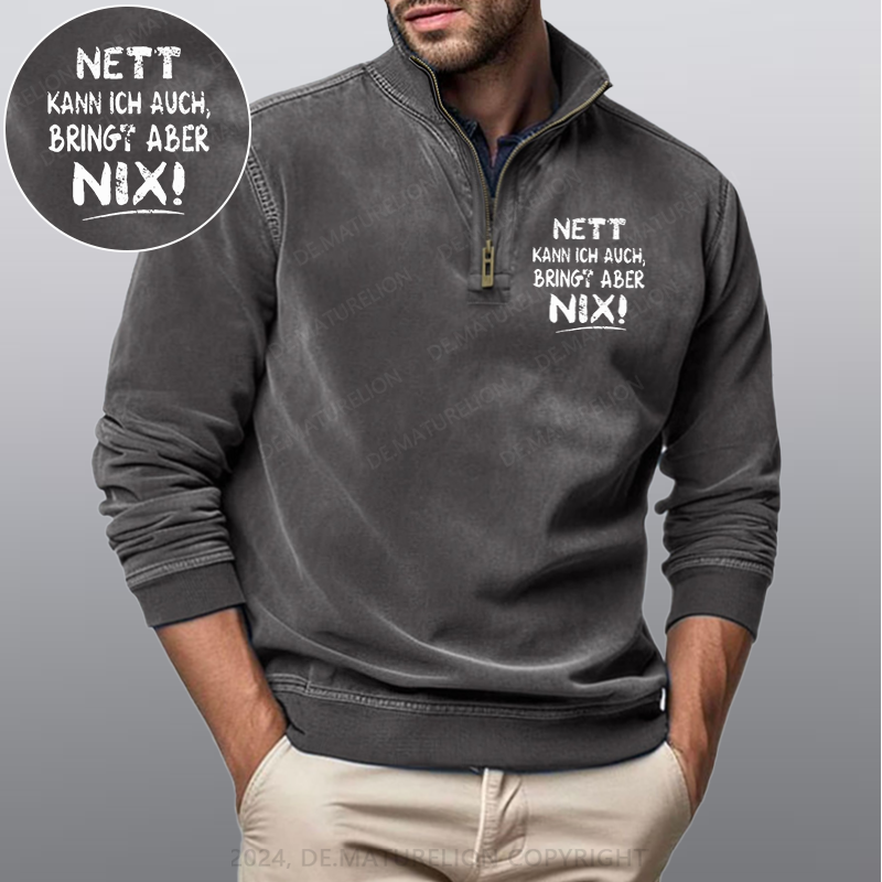 Maturelion Nett Kann Ich Auch Bringt Aber Nix Stehkragen Poloshirt