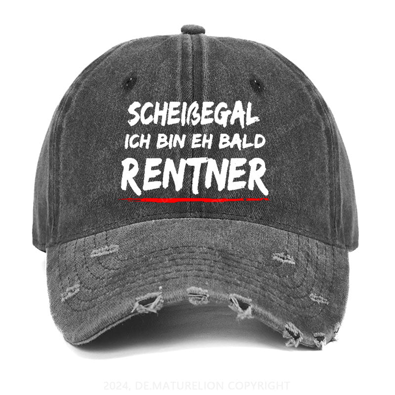 Scheißegal Ich Bin Eh Bald Rentner Gewaschene Vintage Cap