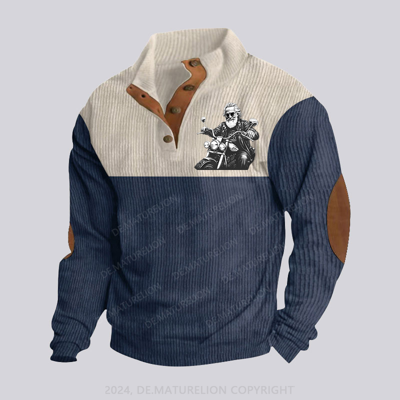 Maturelion Im Alter wird man immer knackiger Stehkragen Knopf Polo Shirt