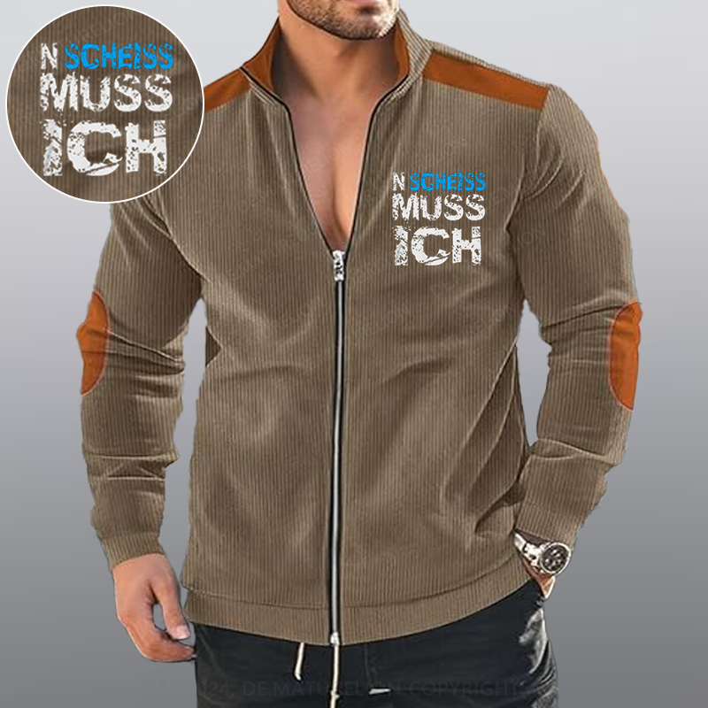 Maturelion N Scheiss muss ich Reißverschluss Jacke