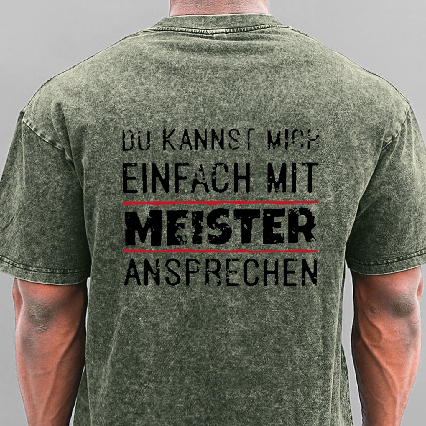 Du Kannst Mich Einfach Mit Meister Ansprechen Gewaschene Vintage T-Shirt