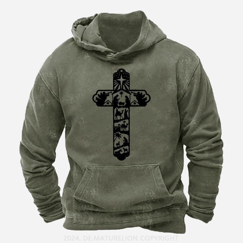 Kreuz Weihnachten Hoodie