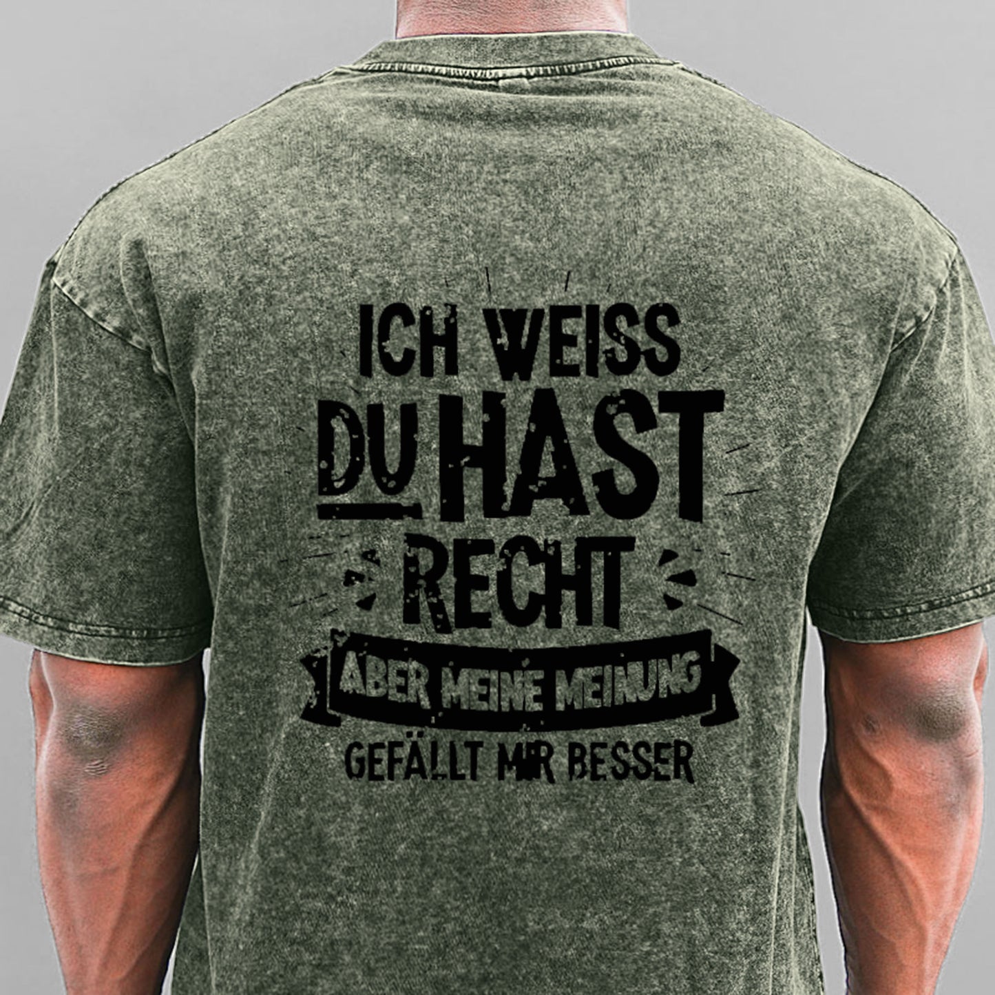 Ich Weiß Du Hast Recht Aber Meine Meinung Gefällt Mir Besser Gewaschene Vintage T-Shirt