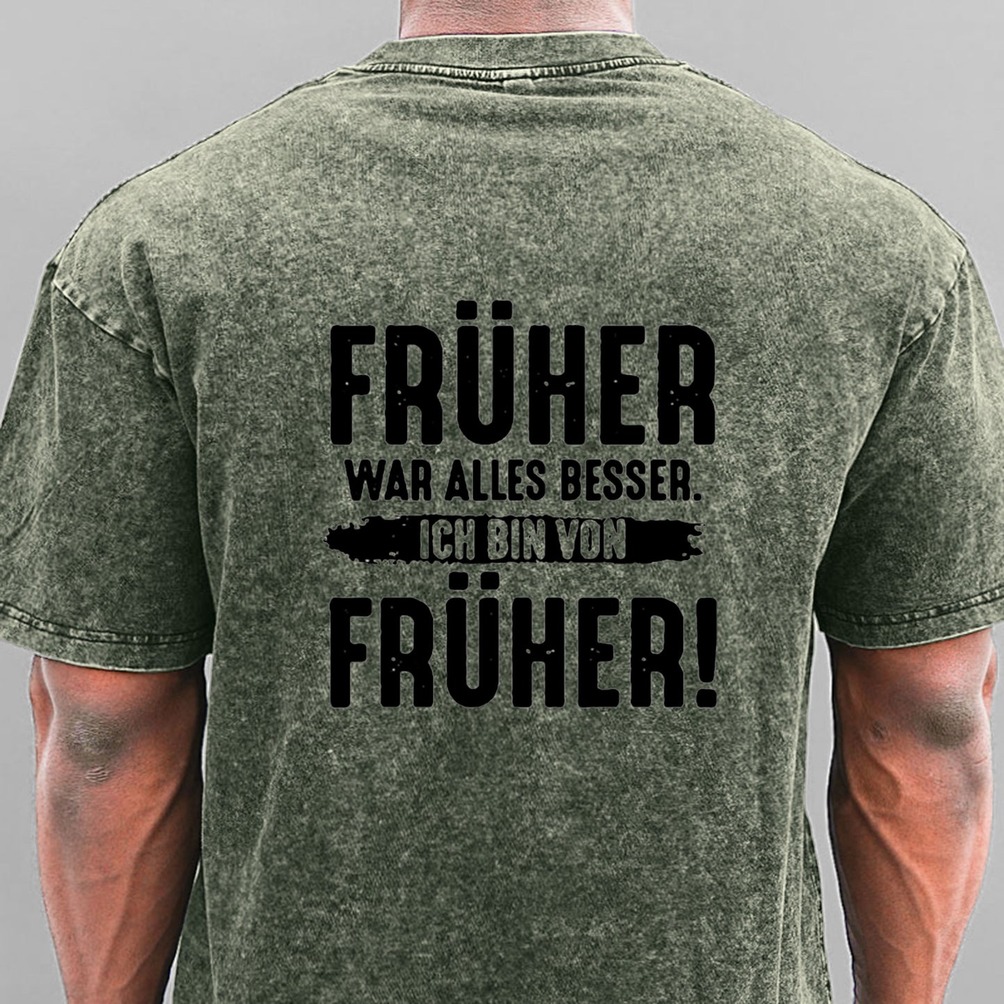 Früher War Alles Besser Ich Bin Von Früher Gewaschene Vintage T-Shirt