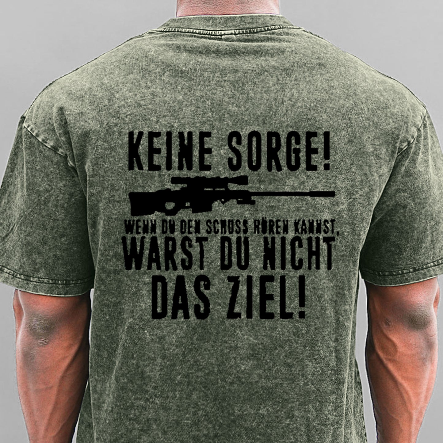 Keine Sorge! Wenn Du Den Schuss Hören Kannst Warst Du Nicht Das Ziel Gewaschene Vintage T-Shirt