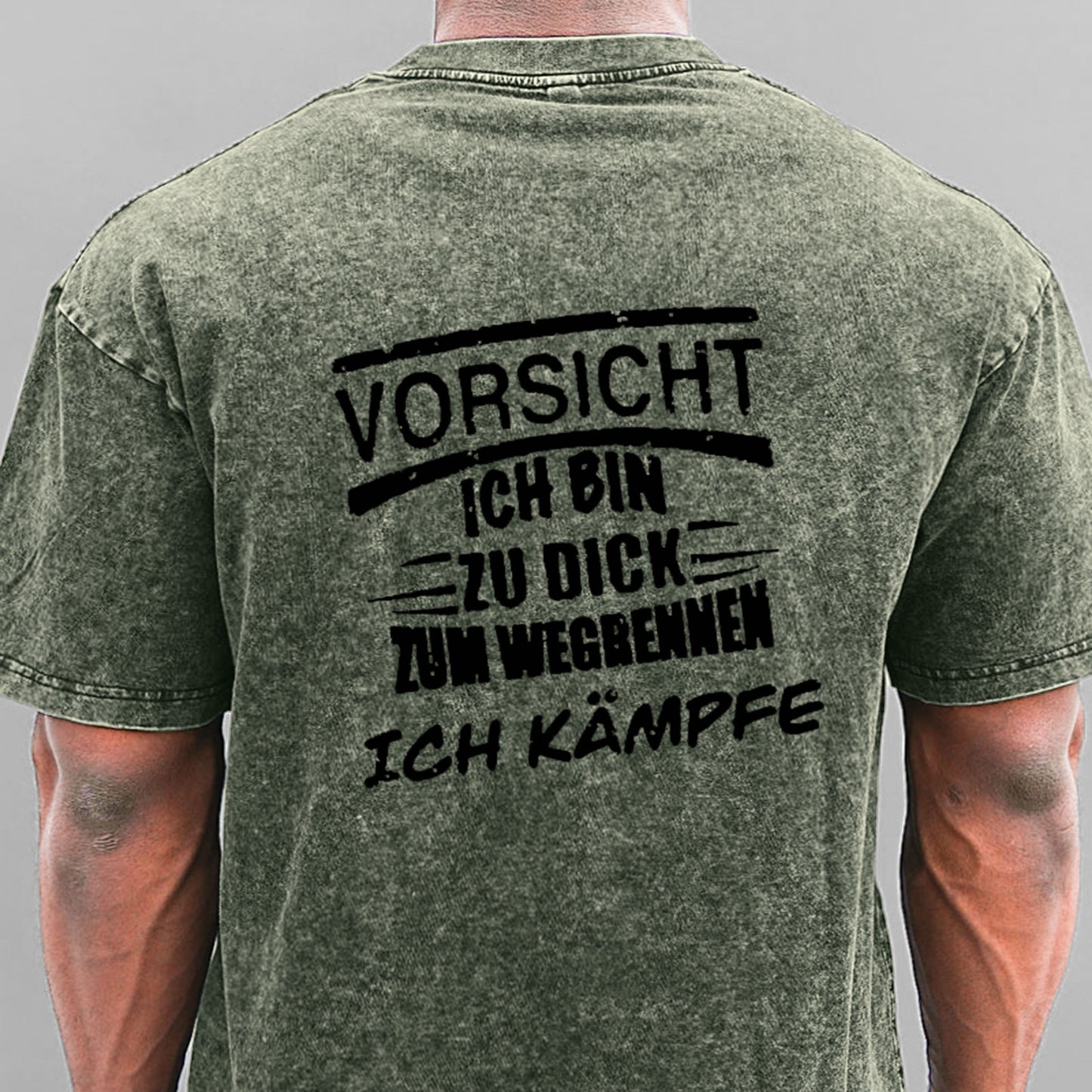 Vorsicht Ich Bin Zu Dig Zum Wegrennen Ich Kämpfe Gewaschene Vintage T-Shirt