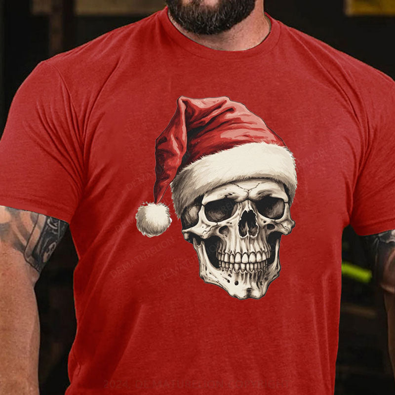 Weihnachten Schädel T-Shirt