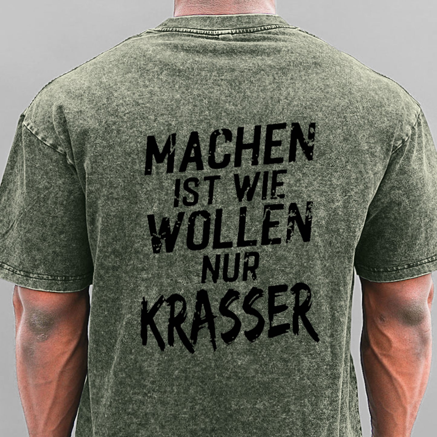 Machen Ist Wie Wollen Nur Krasser Gewaschene Vintage T-Shirt