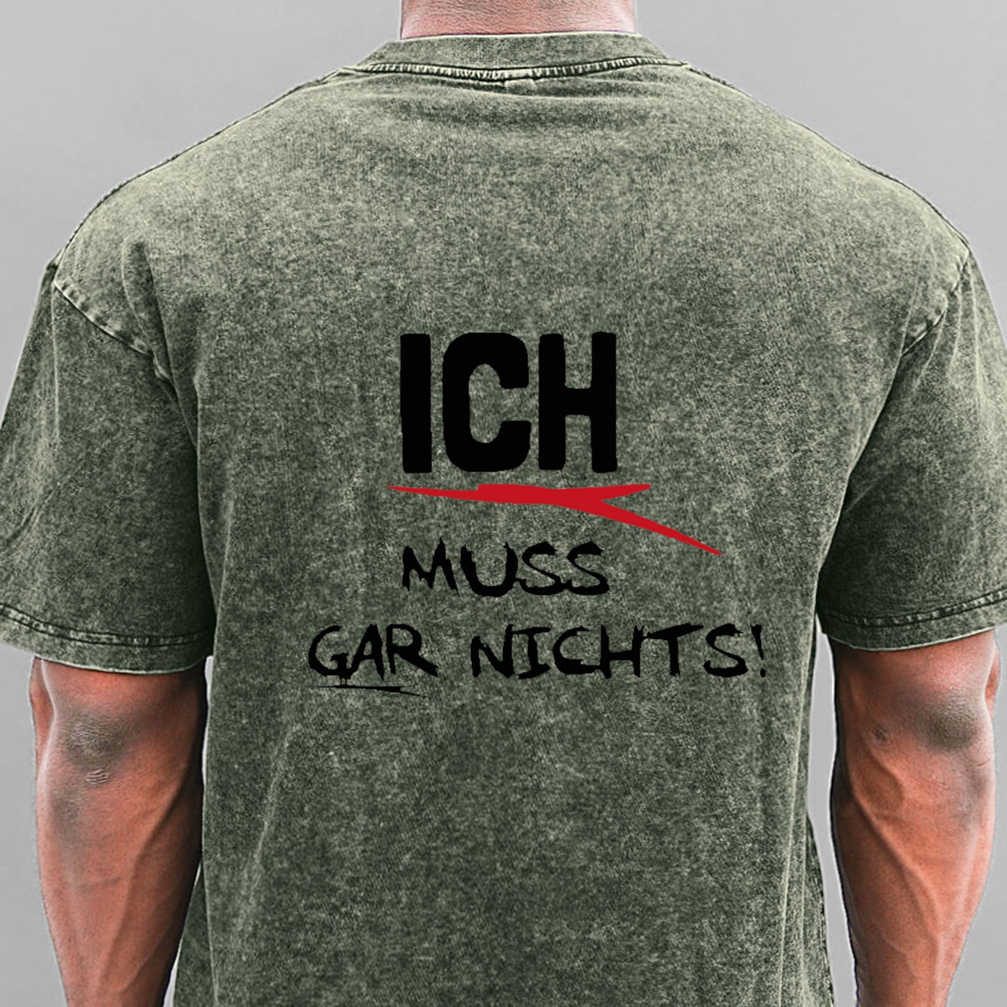 Ich Muss Gar Nichts Gewaschene Vintage T-Shirt