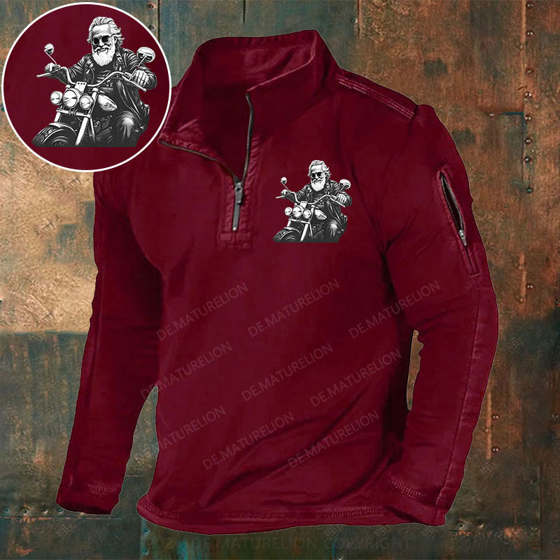 Im Alter wird man immer knackiger Stehkragen Reißverschluss Polo Shirt