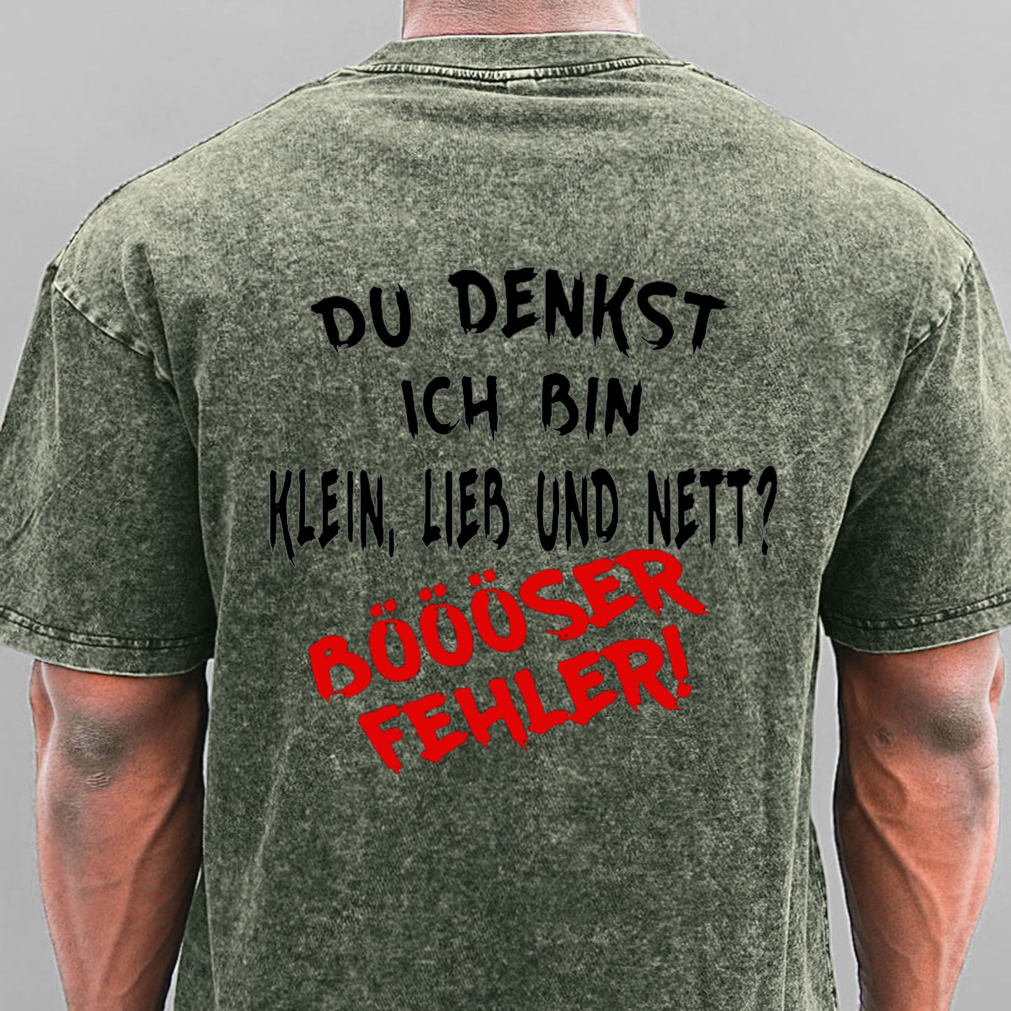 Du Denkst Ich Bin Klein Lieb Und Nett Böööser Fehler! Gewaschene Vintage T-Shirt