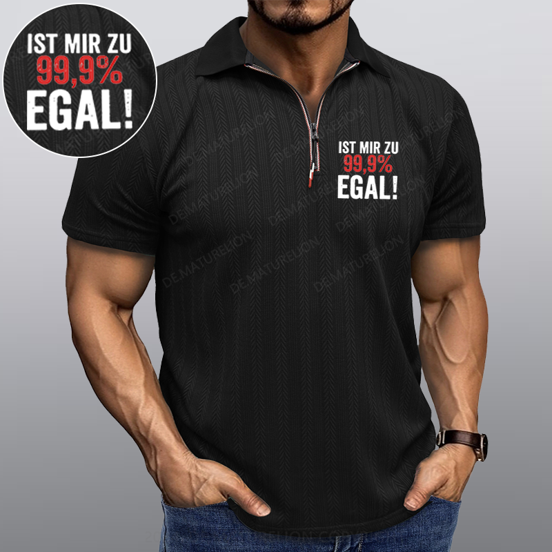 Maturelion Ist Mir Zu 99,9% Egal Kragen T-Shirt