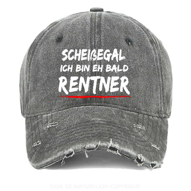 Scheißegal Ich Bin Eh Bald Rentner Gewaschene Vintage Cap