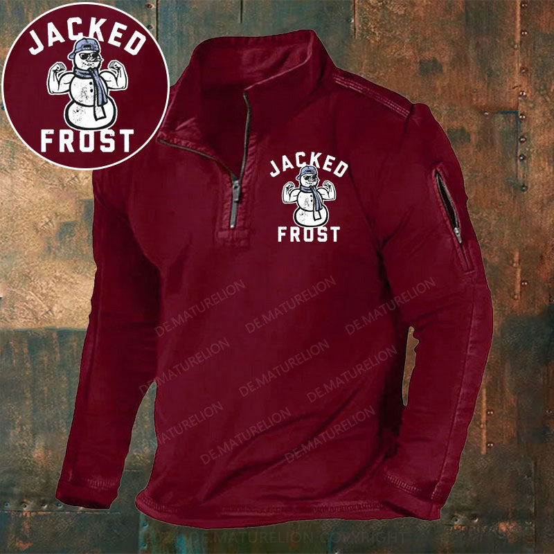 Jacke Frost Stehkragen Reißverschluss Polo Shirt