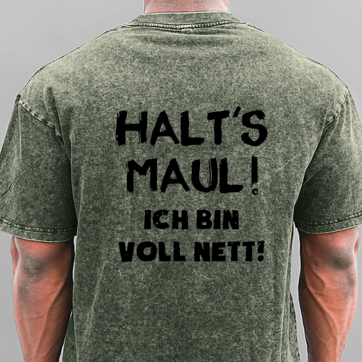Halt‘s Maul Ich Bin Voll Nett Gewaschene Vintage T-Shirt