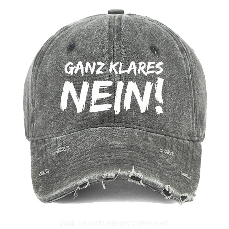 Ganz Klares Nein! Gewaschene Vintage Cap