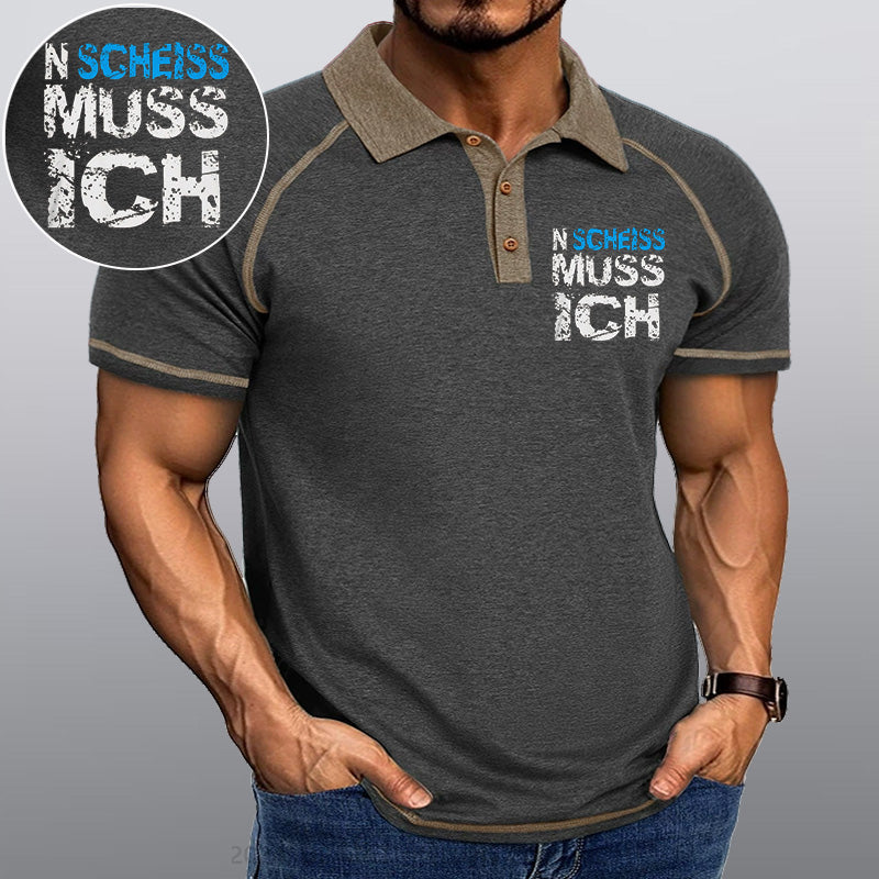 Maturelion N Scheiss muss ich Kragen T-Shirt
