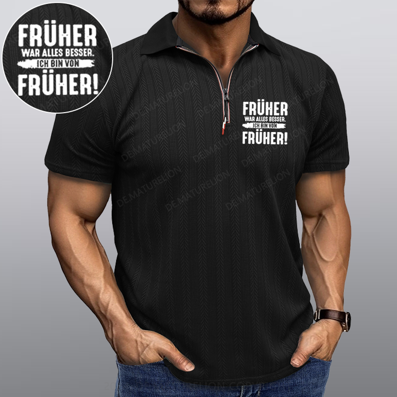 Maturelion Früher War Alles Besser Ich Bin Von Früher Kragen T-Shirt