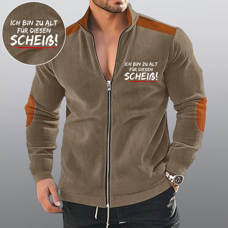 Maturelion Ich Bin Zu Alt Für Diesen Scheiß Reißverschluss Jacke
