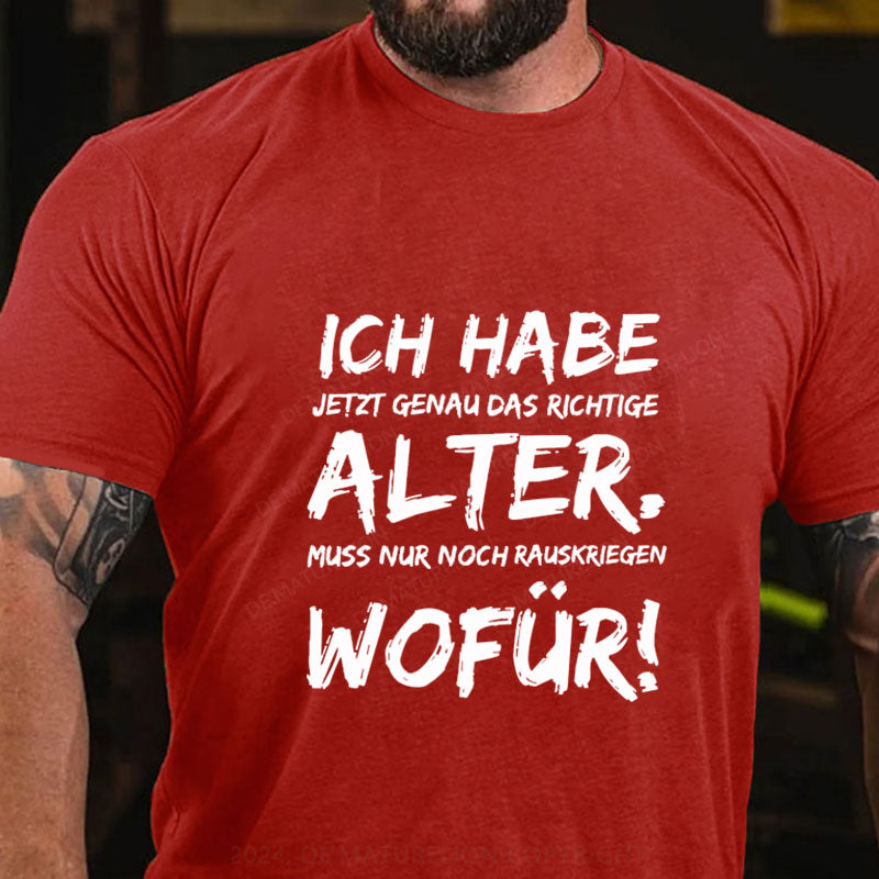 Ich Habe Jetzt Genau Das Richtige Alter T-Shirt