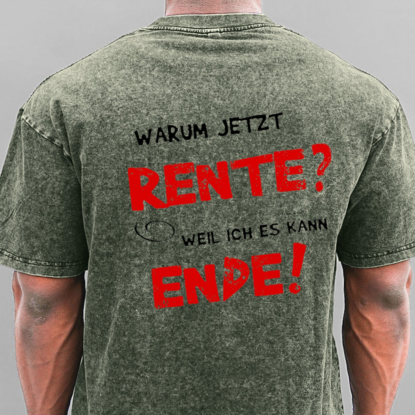 Warum Jetzt Rente Weil Ich Es Kann Ende Gewaschene Vintage T-Shirt