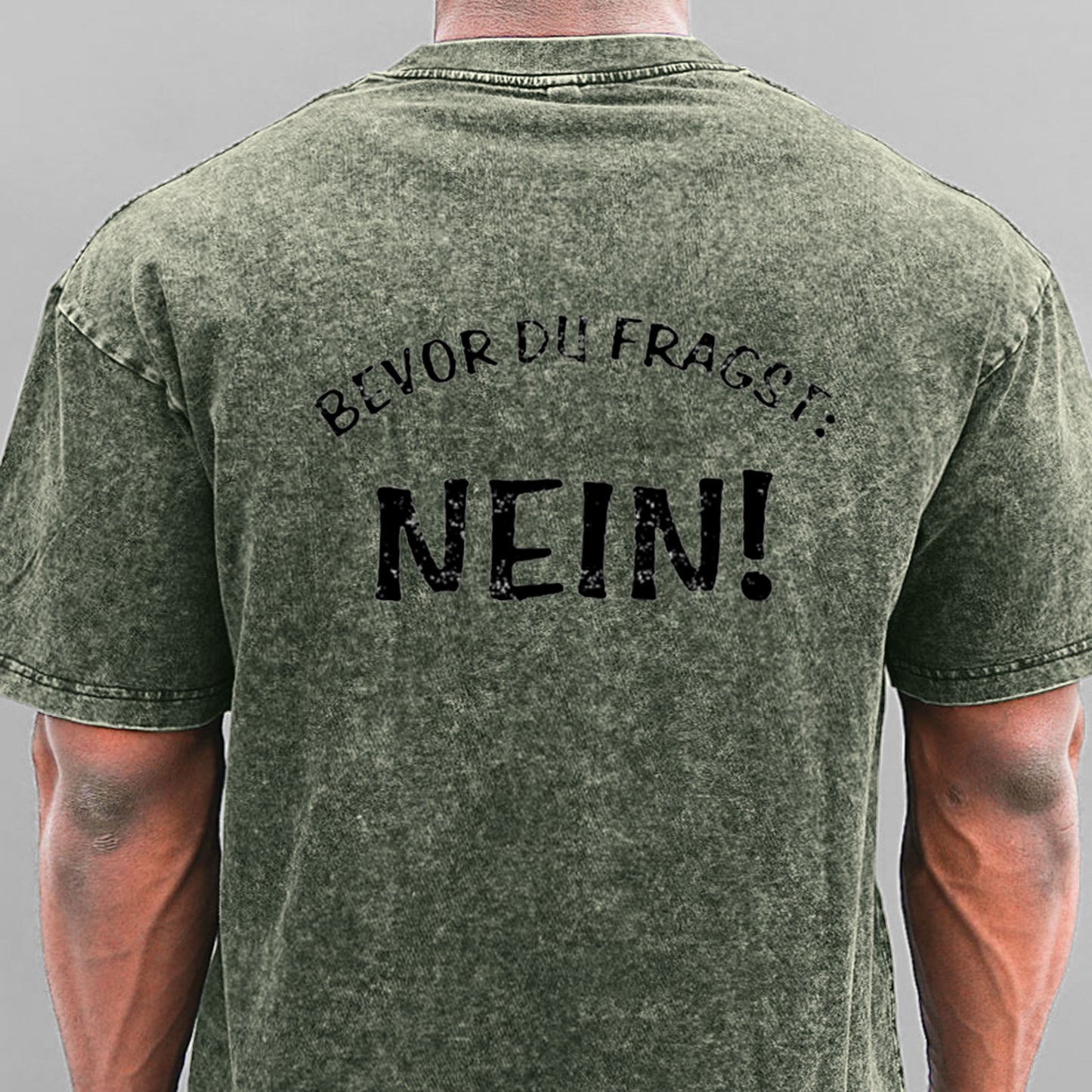 Bevor Du Fragst Nein Gewaschene Vintage T-Shirt