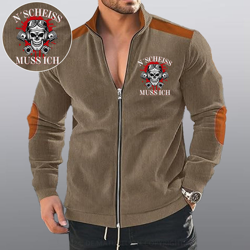 Maturelion N´Scheiß muss ich Reißverschluss Jacke