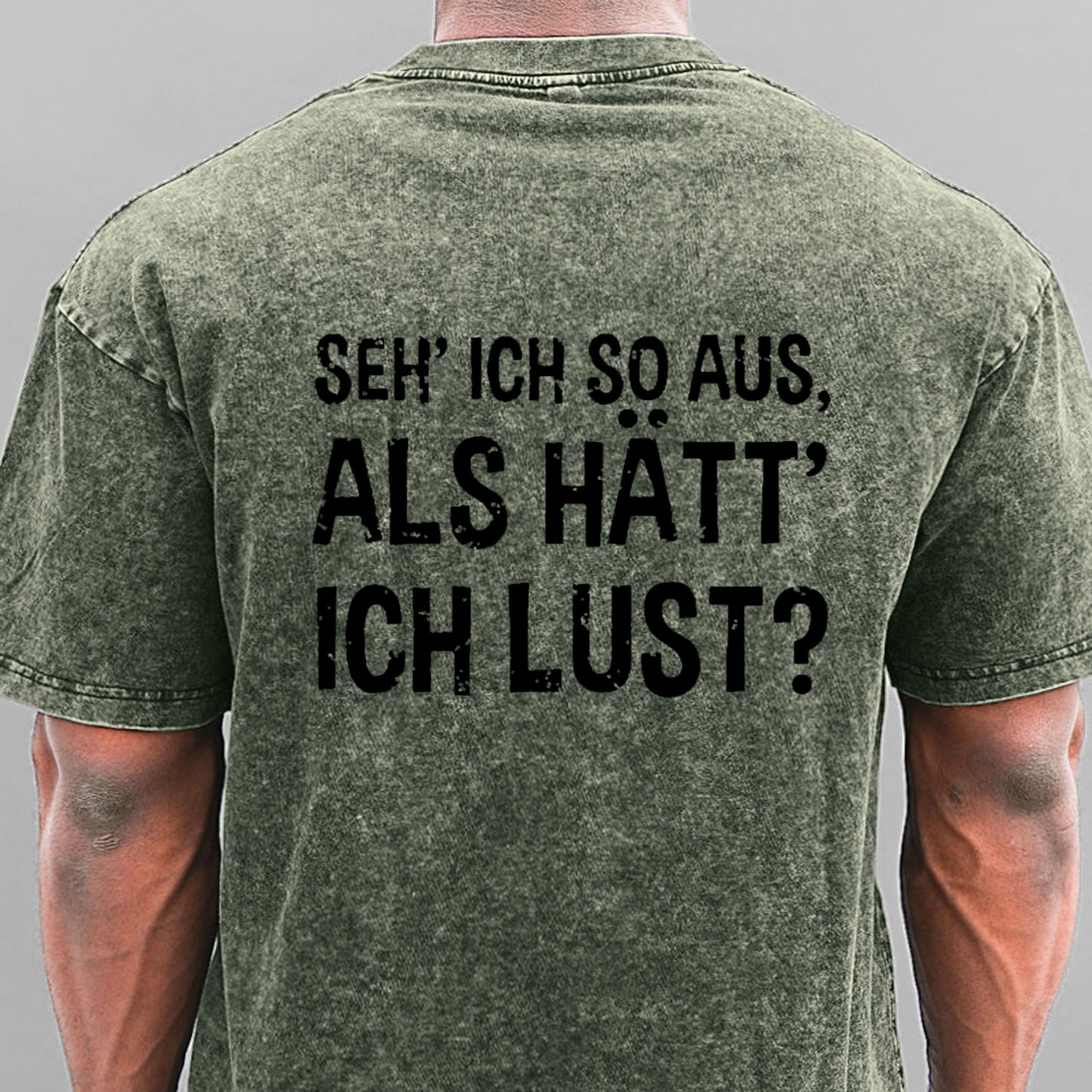 Seh' ich so aus, als hätt' ich Lust Gewaschene Vintage T-Shirt