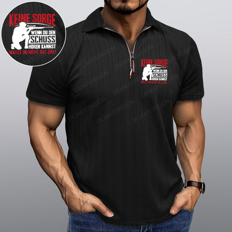Maturelion Keine Sorge Wenn Du Den Schuss Hören Kannst Warst Nicht Ziel Kragen T-Shirt