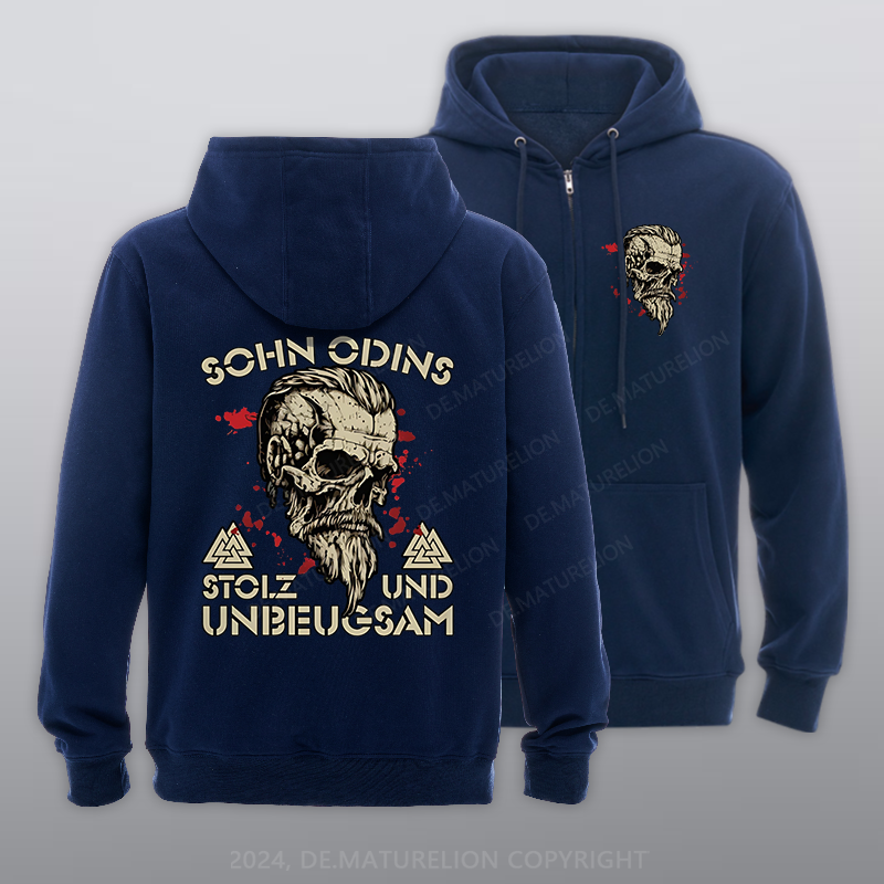 Maturelion Sohn Odins Reißverschluss Hoodie