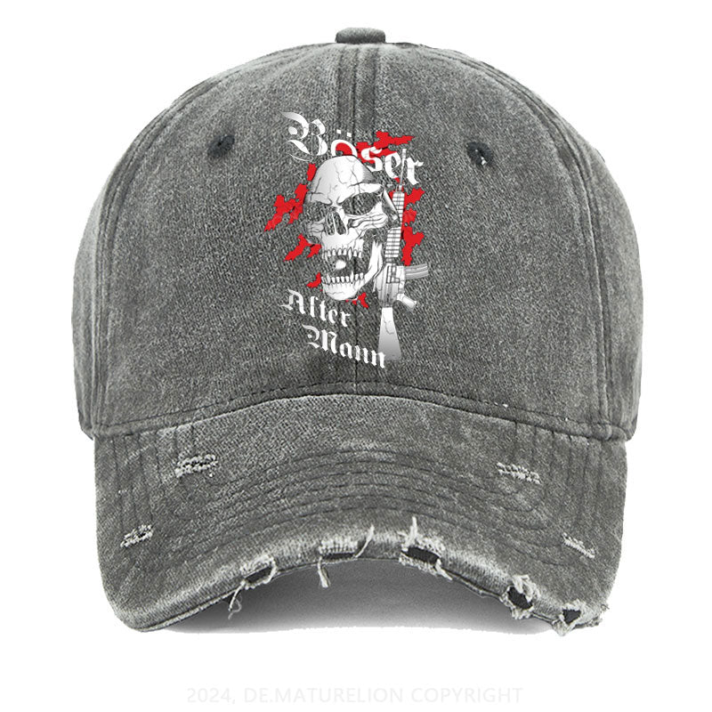 Böser Alter Mann Gewaschene Vintage Cap