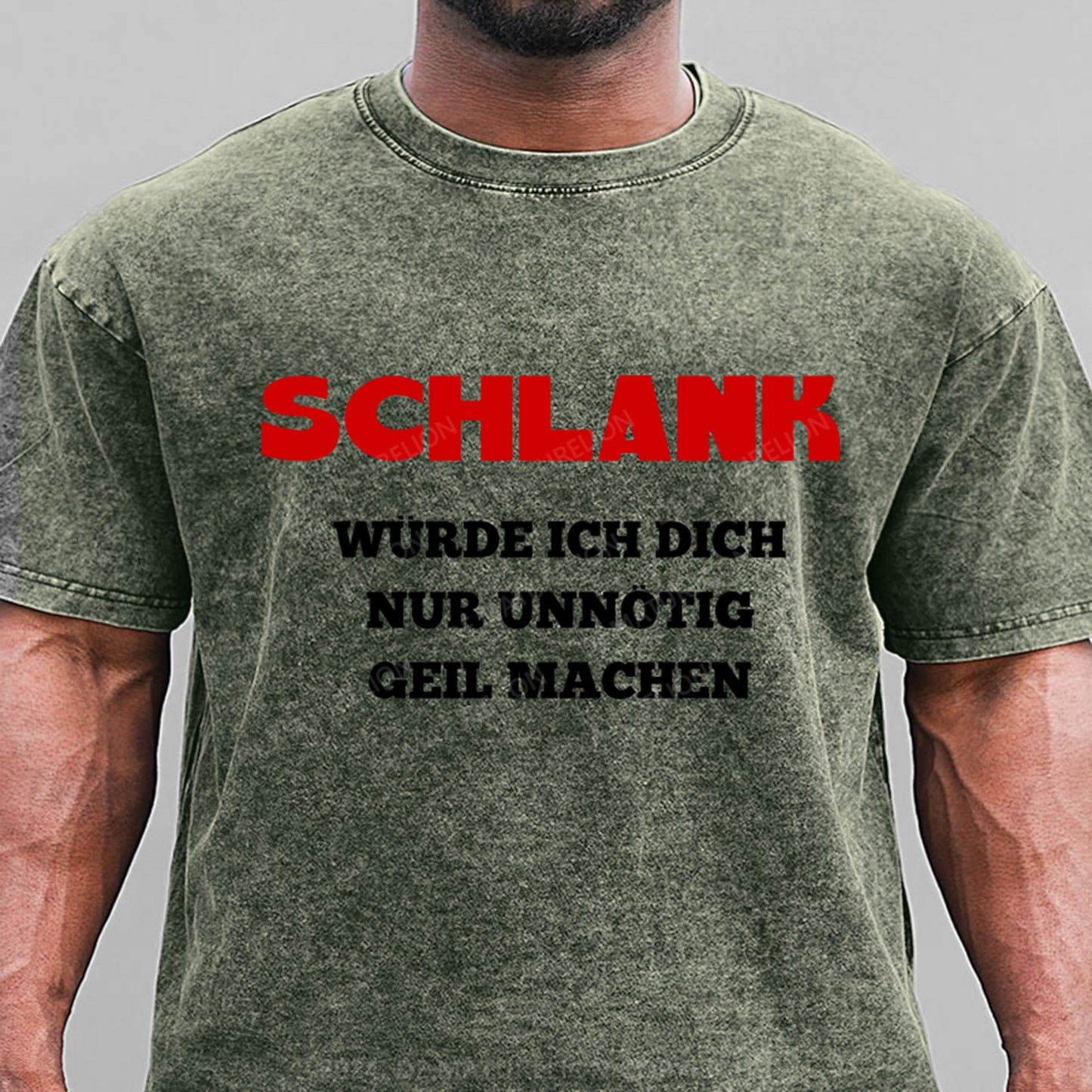 Schlank Würde Ich Dich Nur Unnötig Geil Machen Gewaschene Vintage T-Shirt