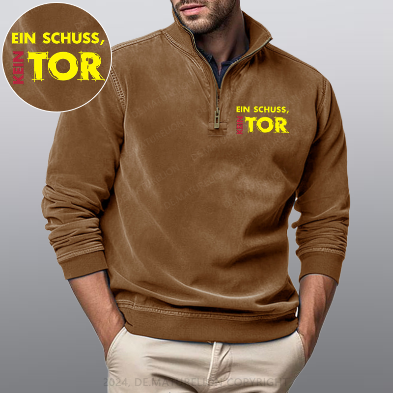 Maturelion Ein Schuss Kein Tor Stehkragen Poloshirt