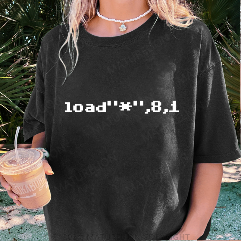 Maturelion Load Damen Gewaschene Vintage T-Shirt