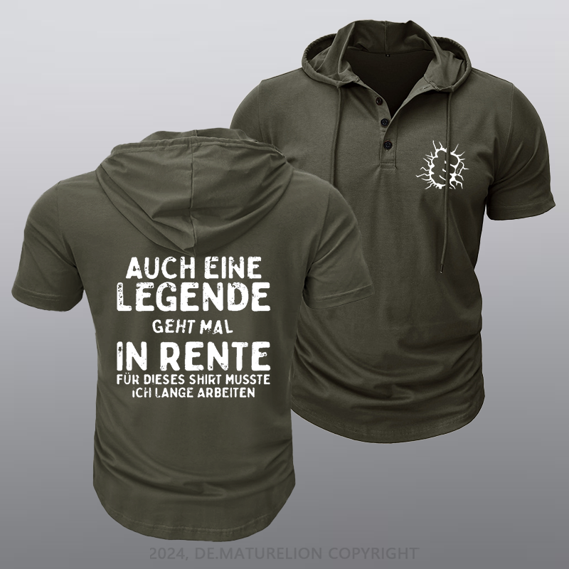 Maturelion Auch Eine Legende Geht Mal In Rente Kapuze T-Shirt