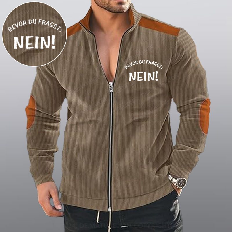 Maturelion Bevor Du Fragst Nein Reißverschluss Jacke
