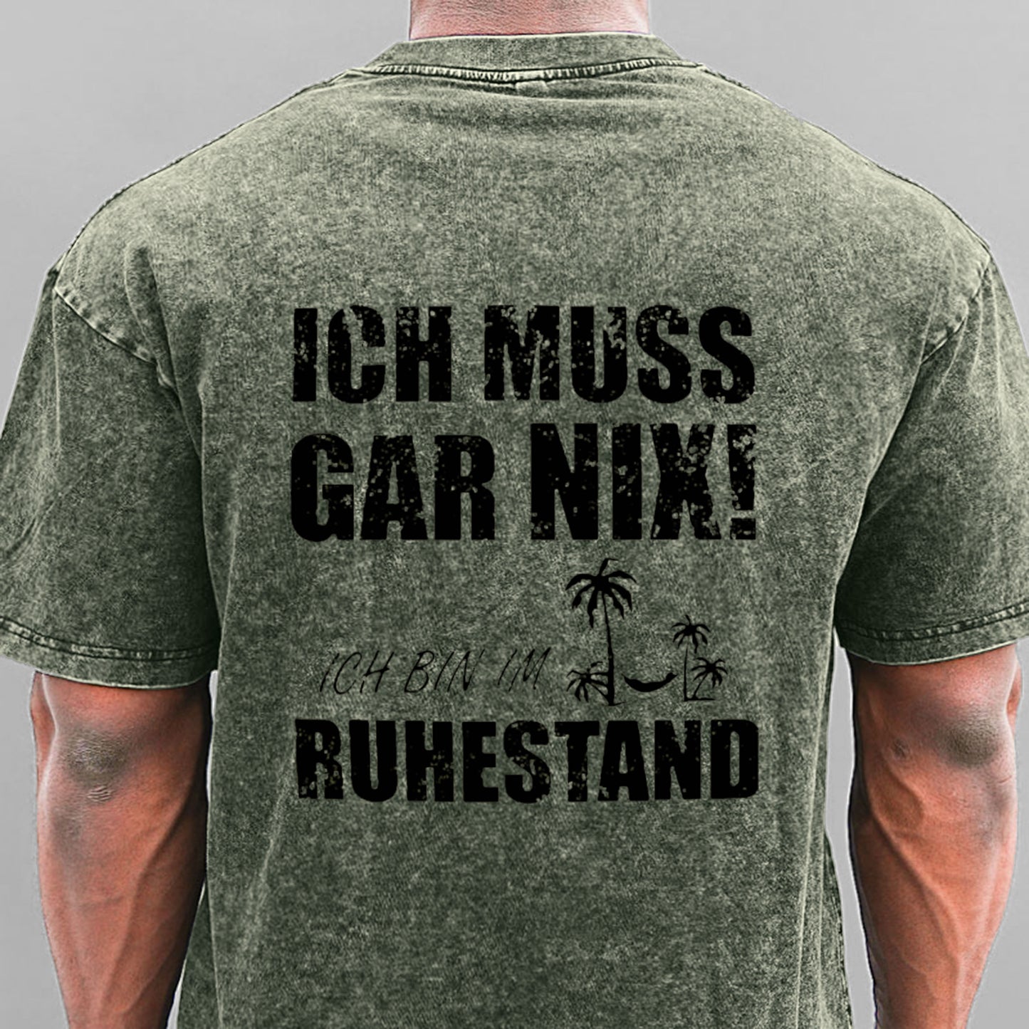 Ich muss nichts tun, ich bin im Ruhestand Gewaschene Vintage T-Shirt