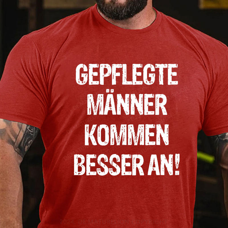 Gepflegte Männer kommen besser an T-Shirt