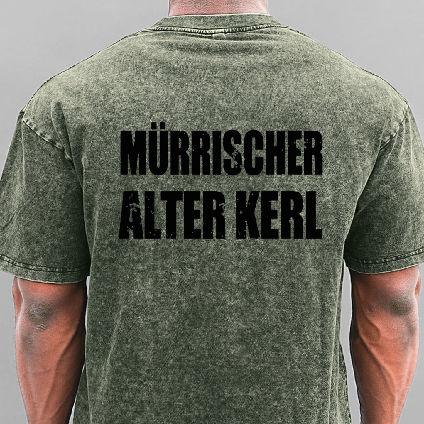 Mürrischer Alter Kerl Gewaschene Vintage T-Shirt