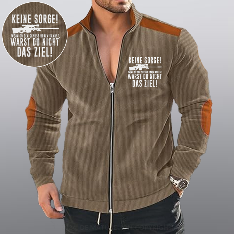 Maturelion Keine Sorge! Wenn Du Den Schuss Hören Kannst Warst Du Nicht Das Ziel Reißverschluss Jacke
