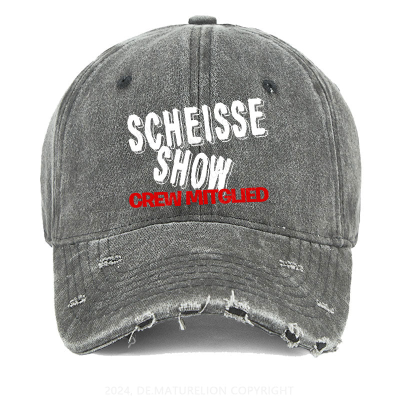 Scheisse Show Crew Mitglied Gewaschene Vintage Cap